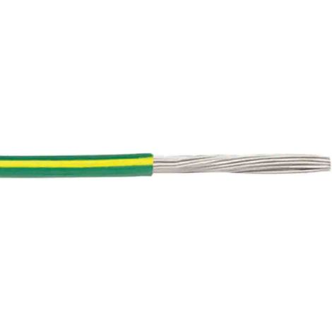 Fil de câblage électrique RS PRO, 1,3 mm², Vert/Jaune, 16 AWG, 30.5m, 600 V ( Prix pour Bobine de 30 Mètres )