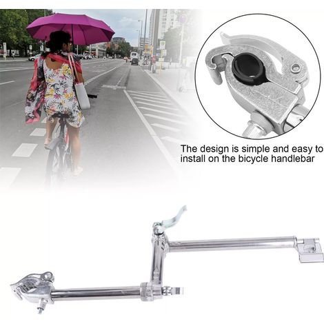 Support de parapluie renforcé pour vélo, porte-parapluie pour vélo, support de pare-soleil pour véhicule électrique, support de fixation, base (1/5)