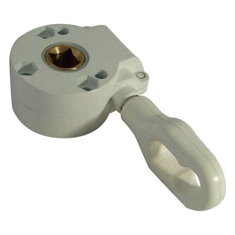Treuil 1/11 blanc pour stores bannes – Entraxe 48mm – Carré 13mm – Réduction 11:1 – Conception robuste pour usage durable – (1/3)