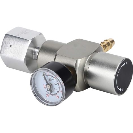 Régulateur de gaz CO2 Régulateur de Pression 2 en 1 Soda avec Adaptateur 3 / 8in à TR21.4 (1/5)