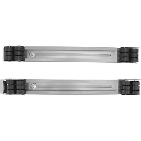 Roulettes extensibles robustes pour appareils électroménagers, supportant une charge de 300 kg, avec base rétractable, pour lave-linge, sèche-linge et meubles. (1/5)