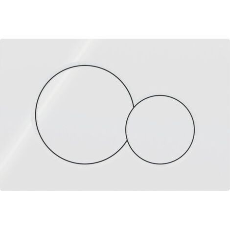 Plaque de commande WC Geberit Sigma 01 – Finition blanche – Compatible réservoir UP320/UP720 – Dimensions 247x165mm (1/2)