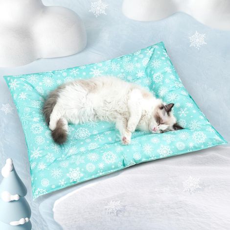 Tapis Rafraichissant pour Chien et Chat - Refroidissement Gel Non Toxique - Tapis Refrigerant pour Animaux de CompagnieTapis Fraicheur Chien Chat S 66 x 56 cm - Matériau PVC (1/5)