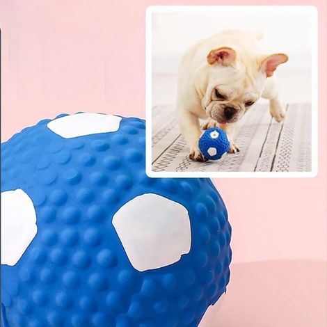 Latex Rubber Squeaky Dog Ball Non Toxic Bite Resistant Durable and Washable Pet Toy