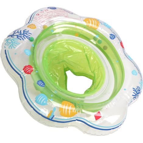 Siège de natation gonflable pour bébé, portable, pliable et sûr, bouée épaisse pour bébé, accessoires de piscine (1/5)