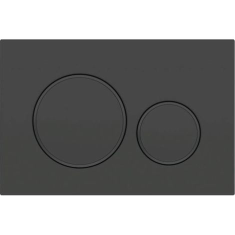Für Geberit Sigma20 Zweimengenspülplatte: matt schwarz lackiert, Easy-Clean-Beschichtung, schwarz (115.882.16.1) (1/4)