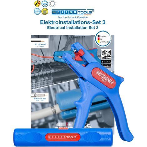 WEICON TOOLS No 5 + No 2 10039677 Pinza spelacavi Incl. Spellacavo 0.2 fino a 6.0 mm² (1/5)