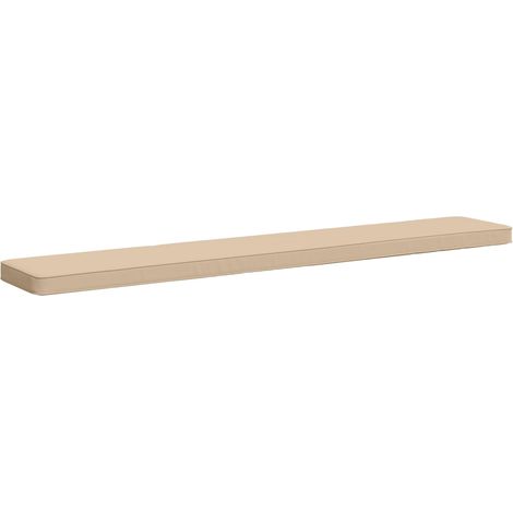 Coussin de banc 1 pièce VUGHT 100 % polyester Crème vidaXL