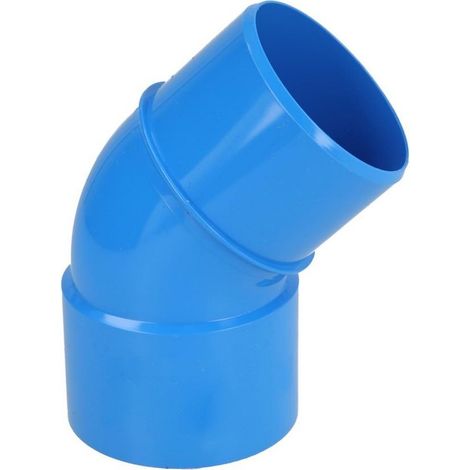 Coude de tuyau d'aspiration PVC Sanclean 45° intérieur/extérieur