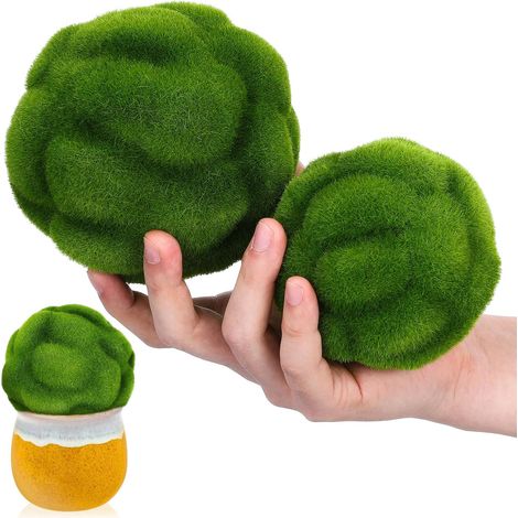 Boules de Mousse Artificielle en Mousse Floquée Lot de 2 Légères et Robustes Mariage Décoration pour Jardin ou Aménagement Intérieur (1/5)