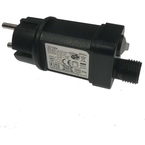 Adaptador/transformador solar enchufable de bajo voltaje de 24 V de doble uso para luces y decoraciones navideñas (1/5)