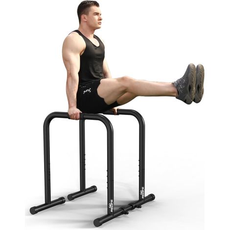Dips Barre Parallèle Station de Musculation Réglable Push Up Dip Support Gym Street Workout Dip Stands (1/5)