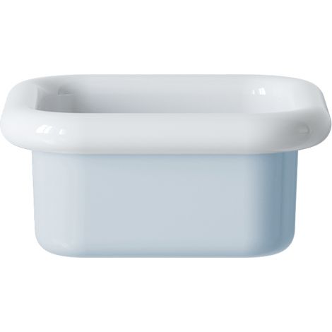 Retro-Aufsatzwaschbecken aus Keramik, 40 cm – True Colors Lite – Pastell-Himmelblau
