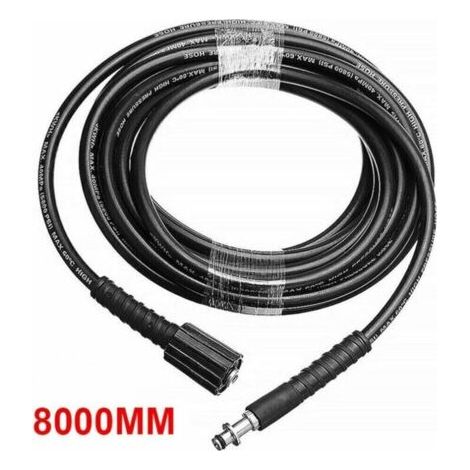 Manguera pulverizadora de limpieza a presión de 8 m de color gris, apta para los modelos Karcher K2, K3, K4 y K5. (1/5)