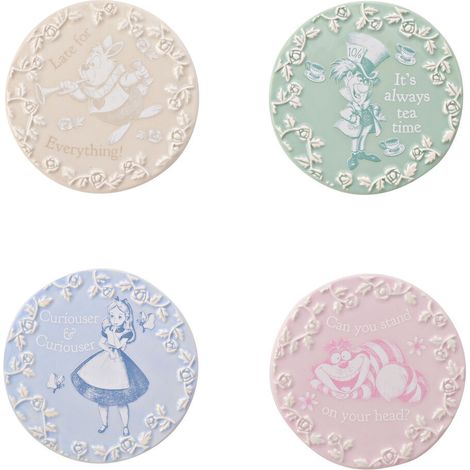 Set 4 posavasos Alicia en el Pais de las Maravillas Disney