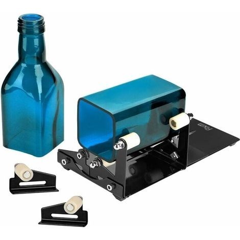 Kit coupe-bouteille carré et rond avec outil d'accessoires, convient pour une utilisation technique, decoration, DIY pour bouteilles rondes et carrées-LIAIKI (1/5)