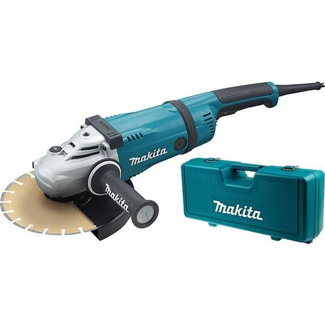 Makita – Meuleuse 2600W Ø230 mm – Démarrage progressif – Protection contre la poussière – Carter orientable – GA9040SKD1