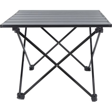 Table de camping pliable en alliage d'aluminium, légère et pliable avec grand sac de rangement. Table de camping en aluminium pour la plage, les pique-niques et la pêche. (1/5)