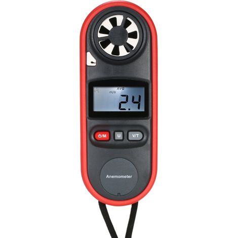 Mini anémomètre numérique échelle Beaufort, thermomètre IP67, anémomètre de poche portable, mesure de la vitesse du vent, de la température et du refroidissement éolien. Écran LCD rétroéclairé avec mo (1/5)