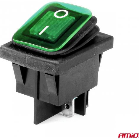 Interrupteur rectangulaire lumineux amio-03090 (1/3)