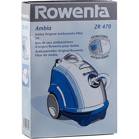 Boite de 6 sacs + 1 microfibre AMBIA (195197-44500) (ZR470) Aspirateur ROWENTA (1/2)