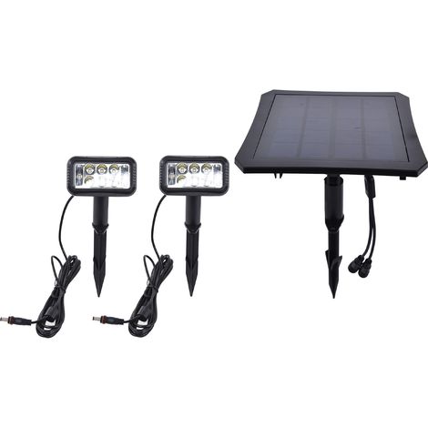 Projecteurs solaires d'extérieur à LED 5V, éclairage automatique paysager en polysilicium pour cour, pelouse, jardin et porche (1/5)