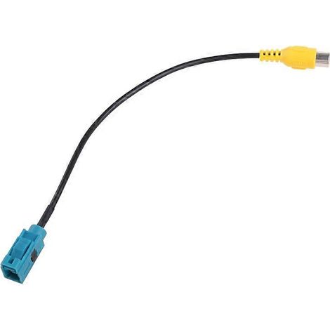 Adaptateur RCA mâle vers Fakra pour câble vidéo de caméra de recul de voiture (1/5)
