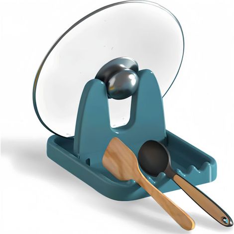 [NEVER USED] Foldable pot lid holder, multifunctional cutlery holder, green.