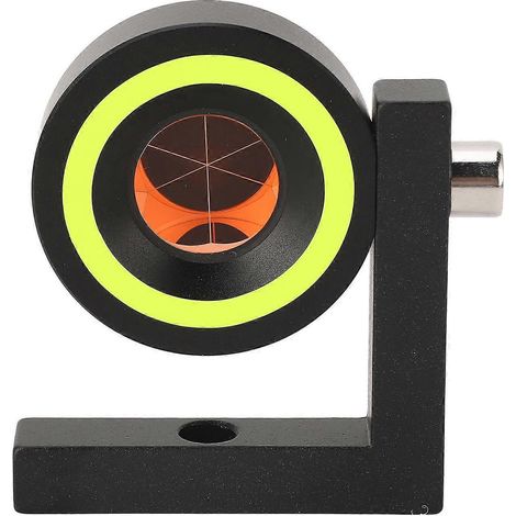 Totalstationsprisma, hochpräzise, 90°-L-Schiene, rechtwinkliges Mini-Prisma mit fluoreszierendem Aufkleber