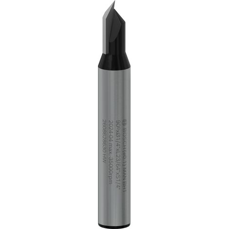Bosch V-groove bits dovetail bits PRO Router Bit 90 x 1/4 Shank 1/4 2608628630 (1/5)
