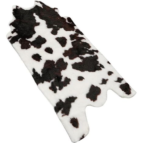 Tapis de porte Healeved absorbant , facile à nettoyer et antidérapant , motif vache , en acrylique , (1/5)