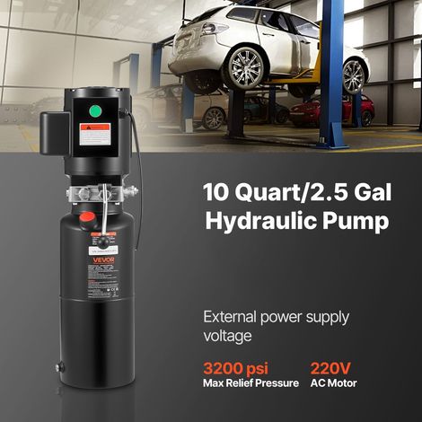 Pompe Hydraulique à Simple Effet, Groupe de Bennage pour Camion-benne 9,5 L, Débit d'Huile 6,3 L/min, Pression de Décharge Max. 22… (1/5)