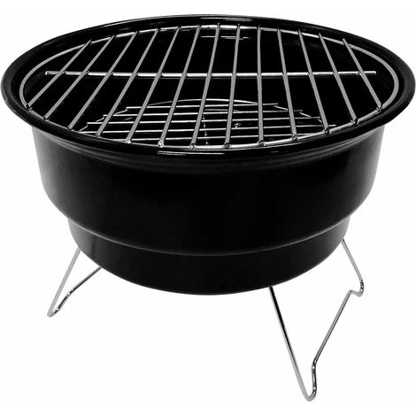 Barbecue a carbone con borsa termica Marjal Nero Ø26,5x22,5cm 7house