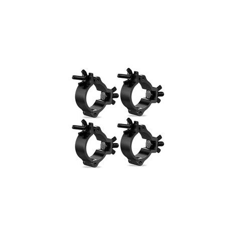 4 pièces pinces éclairage scène en alliage d’aluminium, charge 100 kg, pour tubes 48–52 mm (1/5)