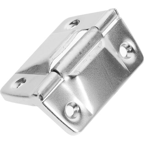 WOONEKY Charnières de boîte robustes en fer avec fixation solide, lot de 6, argent (1/5)