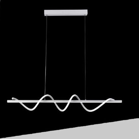Trade Shop - LAMPADARIO A LED 36W A SOSPENSIONE LAMPADA BIANCA TWIST TECNOLOGIA CCT SWITCH B65-B3C -