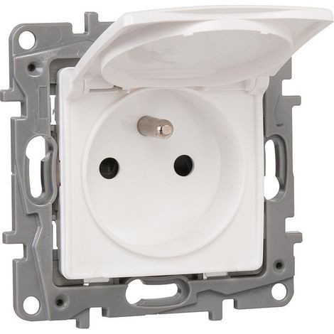 PRISE 2P+T FB BA IP44 BLANC LEGRAND 664748 (1/2)