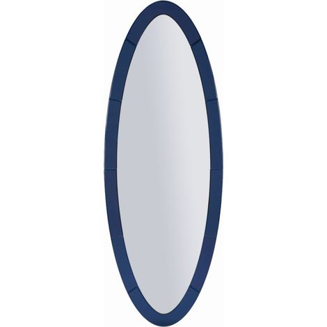 Specchio da Muro Oslo Blu 55x2x150 cm in MDF e Vetro e Specchio Blu (1/5)