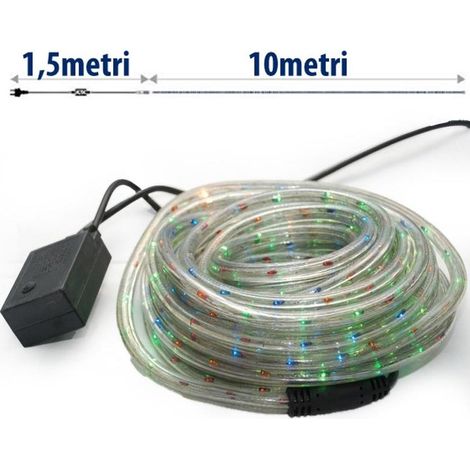 Trade Shop - Navidad Redonda 10 Metros Multicolor 240 Luces Con Controlador 8 Funciones - (1/3)