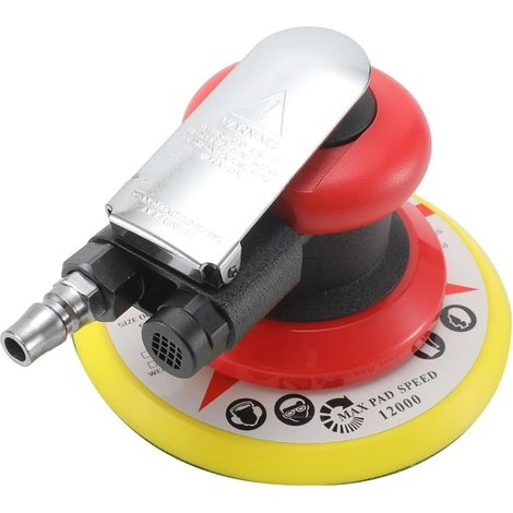 Ponceuse orbitale pneumatique meuleuse d'air 5 "6" Polissage Excentrique sous Vide/rectifieuse Outils de ponçage à la Cire for métal de Mur de Voiture(6 inches) (1/5)