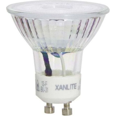 Faretto LED, attacco GU10, consumo 4W, XU (equivalente a 35W), luce bianca neutra, prodotto di alta qualità, lunga durata, risparmio energetico, senza UV, conforme CE/RoHS, soddisfazione garantita. (1/4)