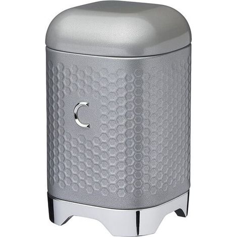 Lovello Retro Shadow Grey Textured Coffee Canister