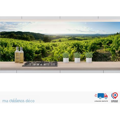 Crédence : Vignoble Français - Alu composite - 120 - 60 (1/3)