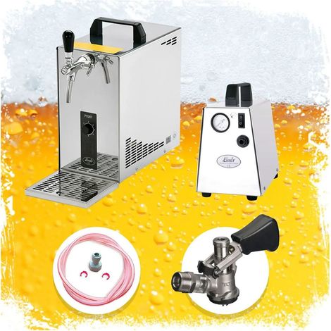 Ensemble complet - Tireuse a biere - PYGMY 25 machine a biere, pompe a biere 1 ligne, 35 litres/h, Green Line, KEG: Type D (1/5)