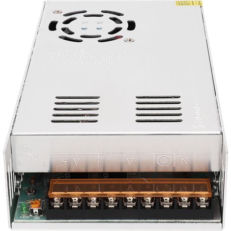 Adaptateur de pilote d'alimentation à découpage, alliage d'aluminium, DC48V, bande lumineuse d'écran LED pour imprimante 3D S-480-48 (48V/10A/480W), AC110/220V±15%. (1/5)