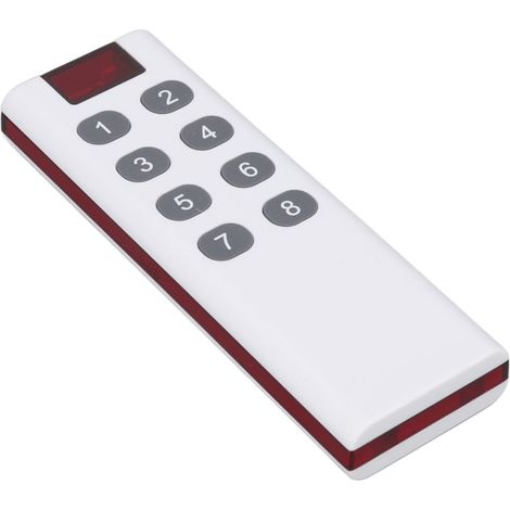 433-MHz-Universal-Funkfernbedienung mit Lerncode, hoher Sendeleistung, 1000 m Reichweite, 8 Tasten (1/5)