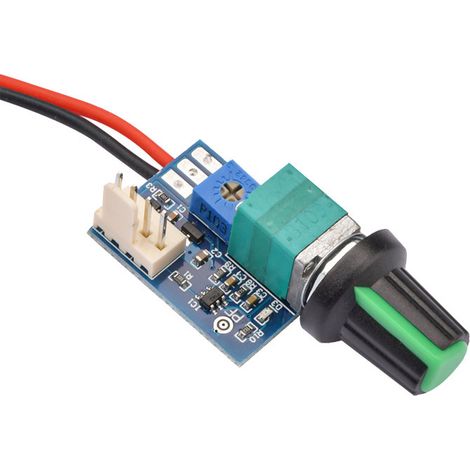 Manual 4-wire PWM fan speed controller DC12V with switch, chassis 4-wire fan speed control, noise reduction, and shut-off function.