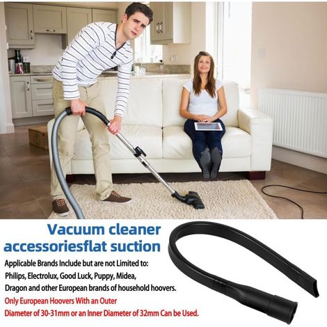 Suceur plat flexible, suceur plat, brosse d'aspirateur universelle, buse plate de 63,5 cm de long, accessoire pour tous les aspirateurs avec raccord 35/32 mm (1/5)