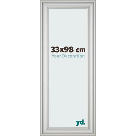 yd. - Cadre photo 33x98 - Argent Mat - MDF - Lazio (1/5)