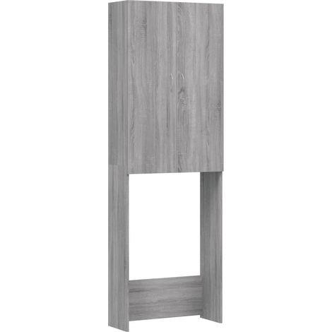 Waschmaschinenschrank Grau Sonoma 64x25,5x190 cm vidaXL